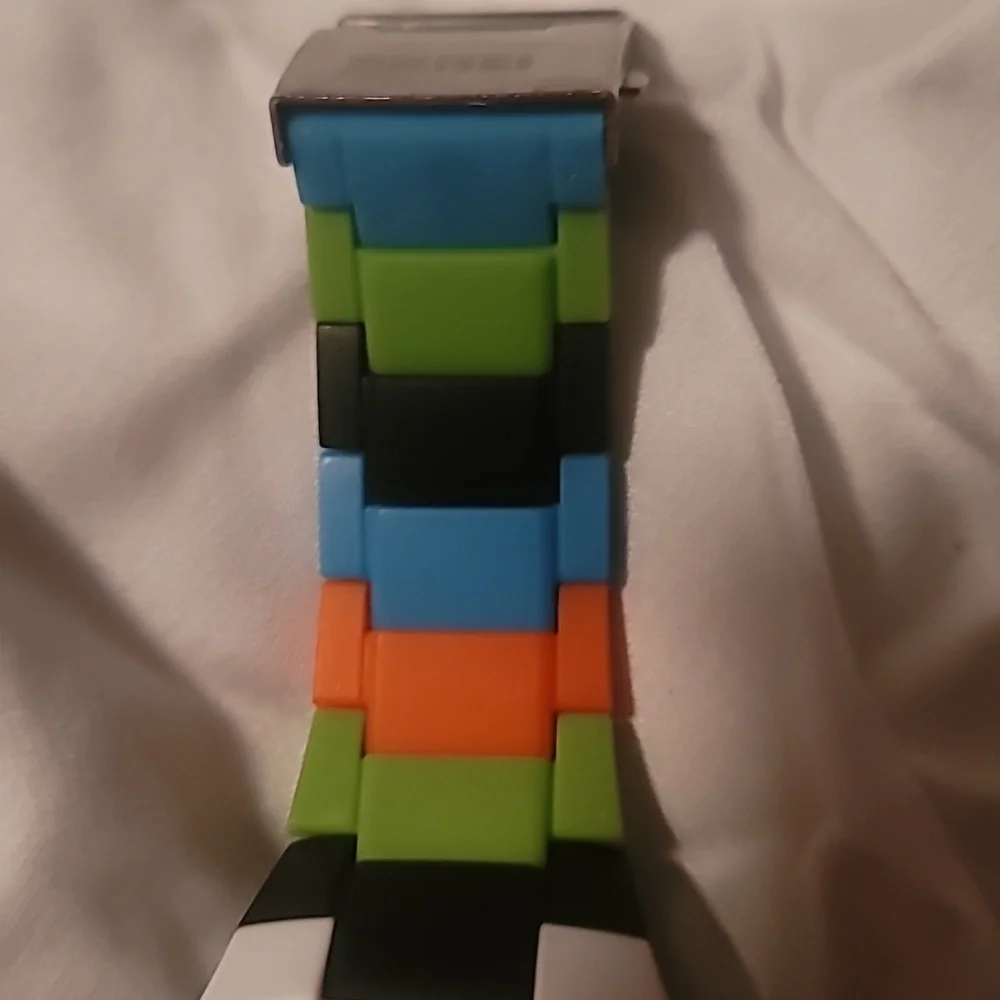 Unisex Lego Building Blocks Multicolored  Green Blue Orange Black‎ Digital Watch